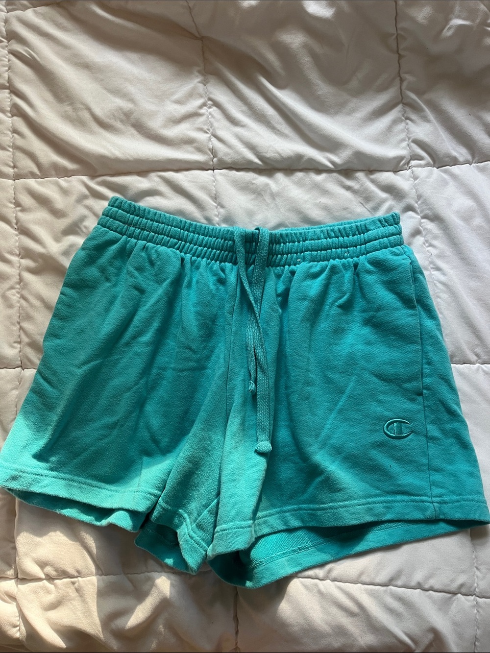 Champion Women's Teal Athletic Terry Shorts